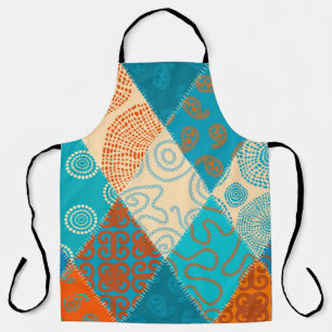 Indische patchwork naadloos ontwerp. schort
