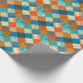 Indische patchwork: naadloos patroon. cadeaupapier (Hoek)