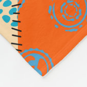 Indische patchwork:  naadloos patroon. fleece deken (Hoek)