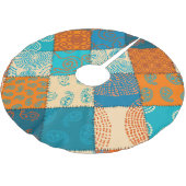 Indische patchwork:  naadloos patroon. kerstboom rok (Gekanteld)