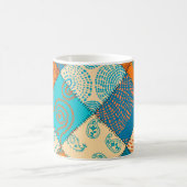 Indische patchwork: naadloos patroon. koffiemok (Center)