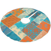 Indische patchwork, naadloze achtergrond. kerstboom rok (Gekanteld)