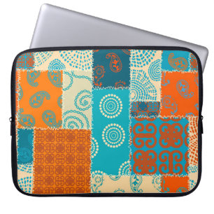 Indische patchwork, naadloze  achtergrond. laptop sleeve