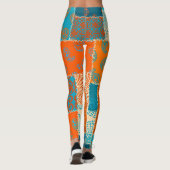 Indische patchwork, naadloze achtergrond. leggings (Achterkant)