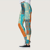 Indische patchwork, naadloze achtergrond. leggings (Links)