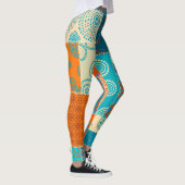 Indische patchwork, naadloze achtergrond. leggings (Rechts)