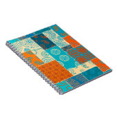 Indische patchwork, naadloze  achtergrond. notitieboek (Rechterzijde)