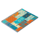 Indische patchwork, naadloze  achtergrond. notitieboek (Linkerzijde)