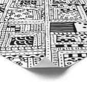 Indische Patroonbalk 2 Poster (Hoek)