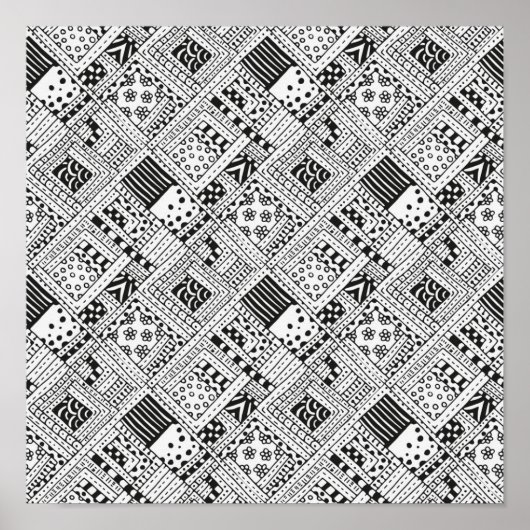 Indische Patroonbalk 2 Poster (Voorkant)