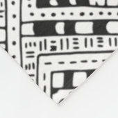 Indische patroonbalk fleece deken (Hoek)