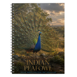 Indische Pauw Bosrand DIEREN Notitieboek