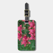 Indische penseel bagagelabel (Voorkant verticaal)