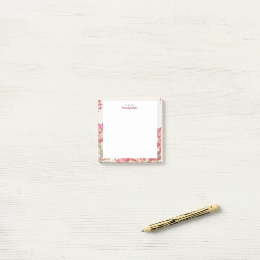 Indische penseel post-it® notes (Op bureau)