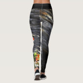 Indische penseelpenseel met persoonlijke naam leggings (Achterkant)