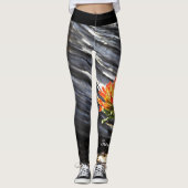 Indische penseelpenseel met persoonlijke naam leggings (Voorkant)