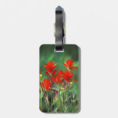 Indische penseelschildering - Oorspronkelijke blow Bagagelabel (Achterkant verticaal)