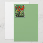 Indische penseelschildering - Oorspronkelijke blow Briefpapier (Voorkant / Achterkant)