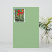 Indische penseelschildering - Oorspronkelijke blow Briefpapier (Staand voorkant)