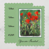 Indische penseelschildering - Oorspronkelijke blow Kaart (Voorkant / Achterkant)