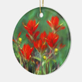 Indische penseelschildering - Oorspronkelijke blow Keramisch Ornament (Links)