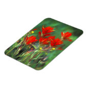 Indische penseelschildering - Oorspronkelijke blow Magneet (Linkerzijde)