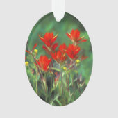 Indische penseelschildering - Oorspronkelijke blow Ornament (voorkant)