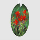 Indische penseelschildering - Oorspronkelijke blow Ornament (voorkant)