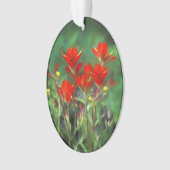 Indische penseelschildering - Oorspronkelijke blow Ornament (voorkant)