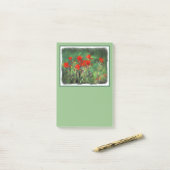 Indische penseelschildering - Oorspronkelijke blow Post-it® Notes (Op bureau)