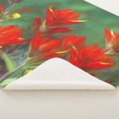 Indische penseelschildering - Oorspronkelijke blow Sherpa Deken (3/4)