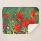 Indische penseelschildering - Oorspronkelijke blow Sherpa Deken (Voorkant (horizontaal))