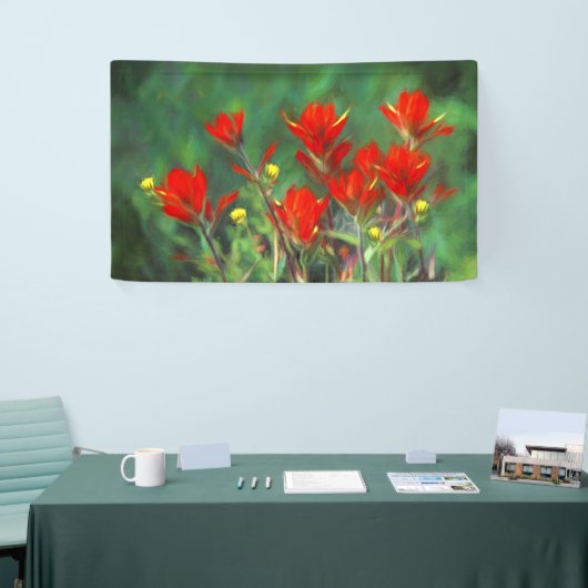 Indische penseelschildering - Oorspronkelijke blow Spandoek (Beurs)