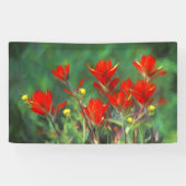 Indische penseelschildering - Oorspronkelijke blow Spandoek (Horizontaal)