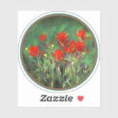 Indische penseelschildering - Oorspronkelijke blow Sticker (Vel)