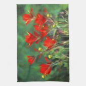 Indische penseelschildering - Oorspronkelijke blow Theedoek (Verticaal)