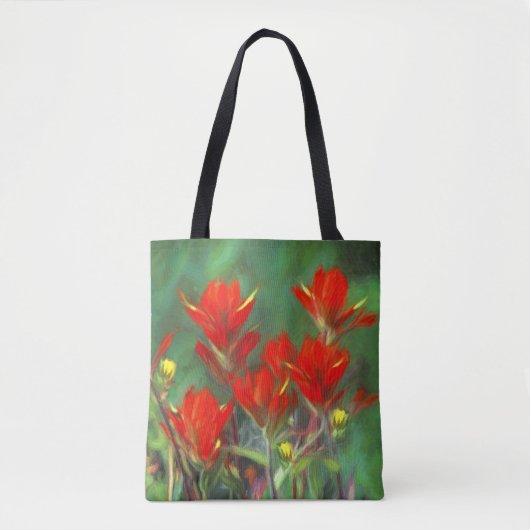 Indische penseelschildering - Oorspronkelijke blow Tote Bag (Voorkant)