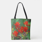 Indische penseelschildering - Oorspronkelijke blow Tote Bag (Achterkant)