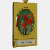 Indische penseelschildering - Oorspronkelijke blow Verguld Banner Ornament (Rechts)