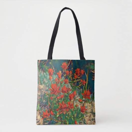 Indische penseeltekening tote bag (Voorkant)