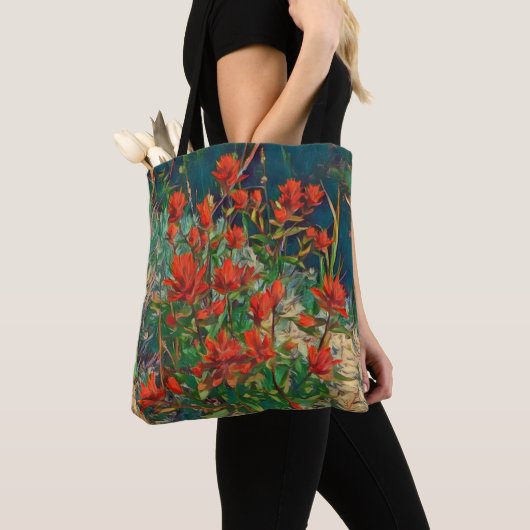 Indische penseeltekening tote bag (Dichtbij)