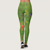 Indische penseelvrije bloemen leggings (Achterkant)