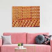 Indische Phulkeri-borduurwerk Canvas Afdruk (Insitu (Woonkamer))