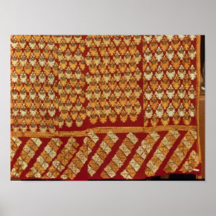 Indische Phulkeri-borduurwerk Poster