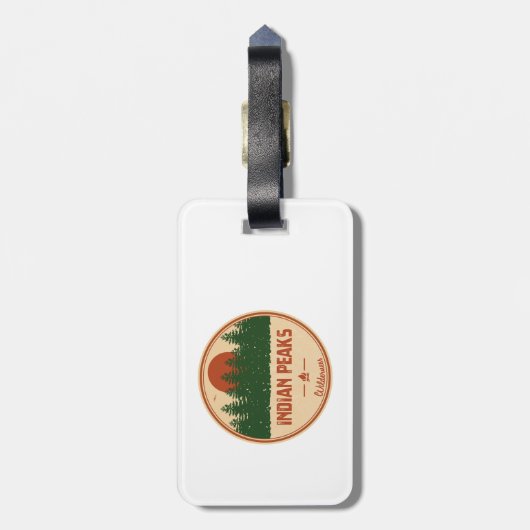Indische pieken Wilderness Colorado Bagagelabel (Achterkant verticaal)