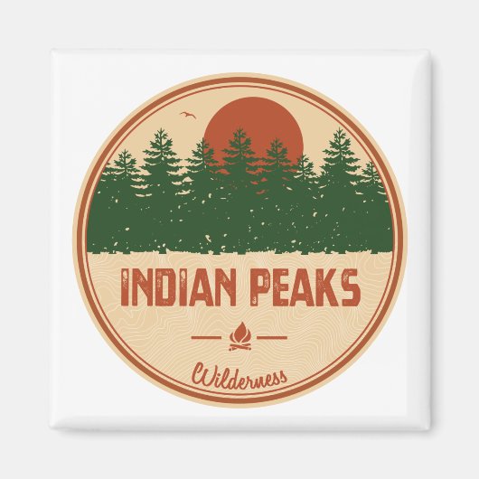 Indische pieken Wilderness Colorado Magneet (Voorkant)