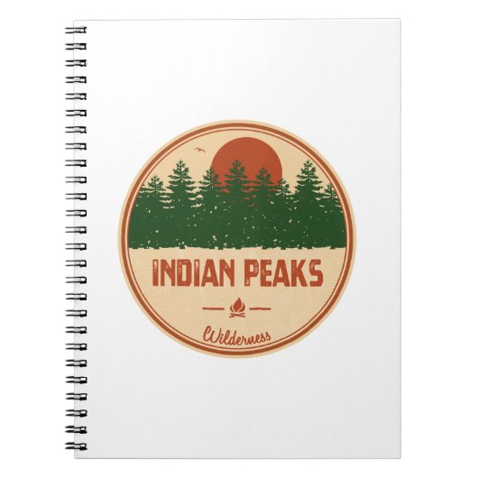 Indische pieken Wilderness Colorado Notitieboek (Voorkant)
