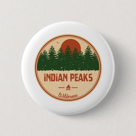 Indische pieken Wilderness Colorado Ronde Button 5,7 Cm (Voorkant)
