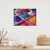 Indische pigmenten poster (Keuken)