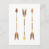Indische pijlen briefkaart (Voorkant)